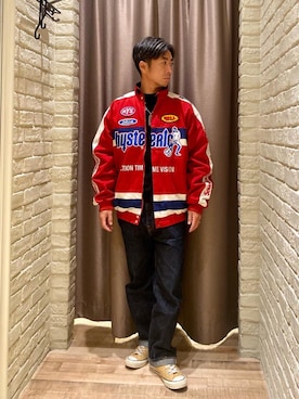 「でにむ」｜「アイテム（その他アウター）」を使った、HAMAさん（メンズ・163cm）の秋コーディネート