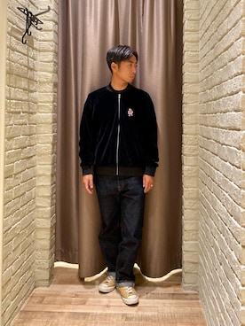 「でにむ」｜「アイテム（その他アウター）」を使った、HAMAさん（メンズ・163cm）の秋コーディネート