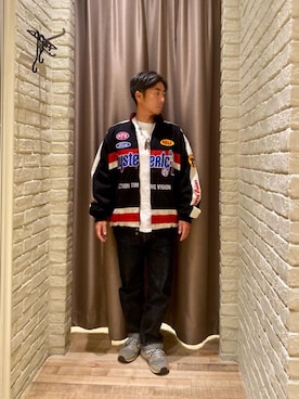 「でにむ」｜「アイテム（その他アウター）」を使った、HAMAさん（メンズ・163cm）の秋コーディネート