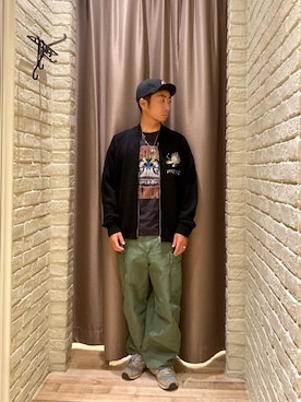 「みりたりー」｜「アイテム（ジャケット/アウター）」を使った、HAMAさん（メンズ・163cm）の秋コーディネート