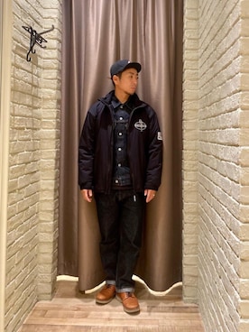 「でにむ」｜「アイテム（その他アウター）」を使った、HAMAさん（メンズ・163cm）の秋コーディネート
