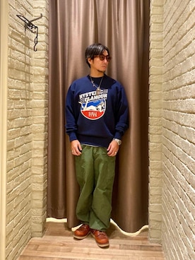 「みりたりー」｜HAMAさん（メンズ・163cm）の冬コーディネート