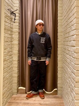 「でにむ」｜「アイテム（その他アウター）」を使った、HAMAさん（メンズ・163cm）の冬コーディネート