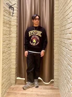 「でにむ」｜「アイテム（スウェット）」を使った、HAMAさん（メンズ・163cm）の冬コーディネート