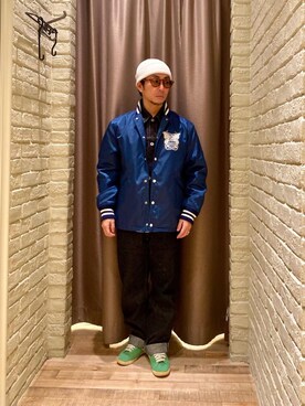 「でにむ」｜「アイテム（ブルゾン）」を使った、HAMAさん（メンズ・163cm）の冬コーディネート