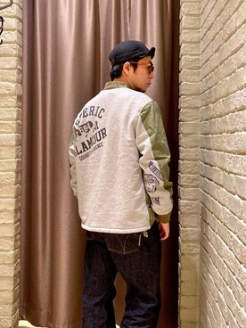 「でにむ」｜「アイテム（ブルゾン）」を使った、HAMAさん（メンズ・163cm）の冬コーディネート