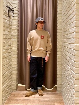 「でにむ」｜「アイテム（スウェット）」を使った、HAMAさん（メンズ・163cm）の冬コーディネート