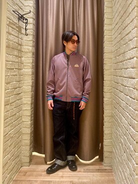 「でにむ」｜「アイテム（ブルゾン）」を使った、HAMAさん（メンズ・163cm）の春コーディネート