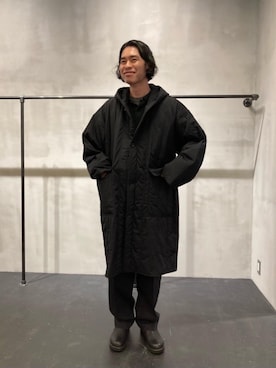 「Steven Alan（スティーブンアラン）のアイテム（ブーツ）」を使った、中垣　修さん（メンズ・180cm）の冬コーディネート