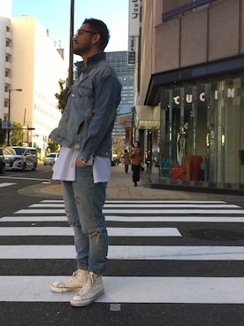 「LHPOSAKA」｜「アイテム（ジャケット/アウター）」を使った、LHP大阪店 嶋村さん（メンズ・175cm）の冬コーディネート