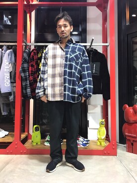 LHP大阪店 嶋村さん(メンズ・176cm)の冬コーディネート