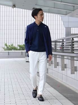 「lardini」｜TAGUCHIさん（メンズ・170cm）の夏コーディネート