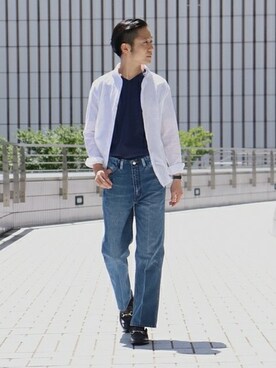 「Wrangler」｜「アイテム（アナログ腕時計）」を使った、TAGUCHIさん（メンズ・170cm）の夏コーディネート