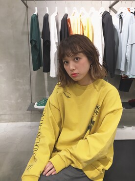 「MONKEY TIME（モンキータイム）のアイテム（スウェット）」を使った、asukaさん（レディース・150cm）の夏コーディネート