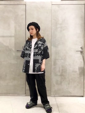 「MONKEY TIME（モンキータイム）のアイテム」を使った、asukaさん（レディース・150cm）の春コーディネート