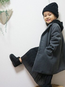 「アイテム（チェスターコート）」を使った、a_coordinateさん（キッズ・100cm）の秋コーディネート
