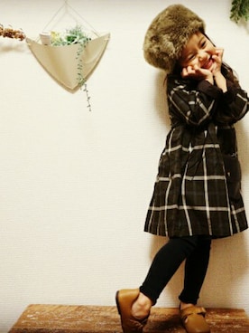 「ロシア帽」｜a_coordinateさん（キッズ・100cm）の秋コーディネート