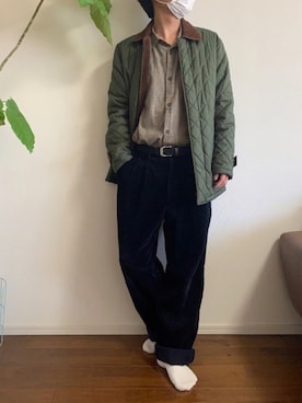 「ラコステ」｜「アイテム（ダウンジャケット/コート）」を使った、zubolazさん（メンズ・168cm）の春コーディネート