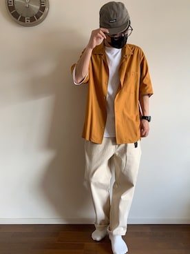 「CANTON（キャントン）のアイテム」を使った、zubolazさん（メンズ・168cm）の夏コーディネート