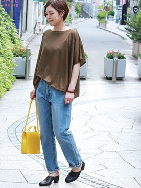 「STEPHEN（ステファン）のアイテム」を使った、sae*さん（レディース・162cm）の夏コーディネート