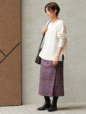 sae*さん（レディース・162cm）の冬コーディネート