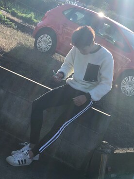 「jiggys shop（ジギーズショップ）のアイテム」を使った、DaISuKeさん（メンズ・176cm・20代）の春コーディネート