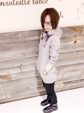 Claraさん（レディース・157cm）の冬コーディネート