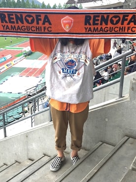 「アイテム（その他小物、オレンジ系）」を使った、みちさん（レディース・150cm）の春コーディネート