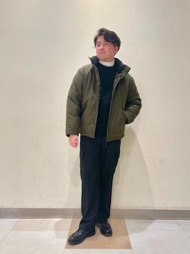 「green label relaxing（グリーンレーベルリラクシング）のアイテム（ブルゾン）」を使った、sugii_kさん（メンズ・170cm）の冬コーディネート