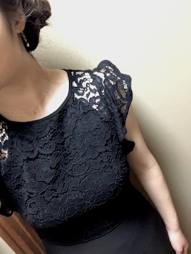 「アイテム（ドレス、グレー系）」を使った、オカメなピッグさん（レディース・169cm）の冬コーディネート