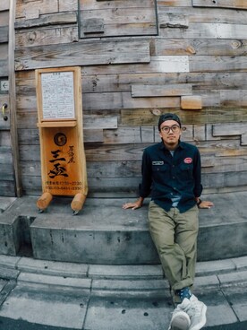「RUGGEDWORKS」｜GenieChenさん（メンズ・177cm）の夏コーディネート