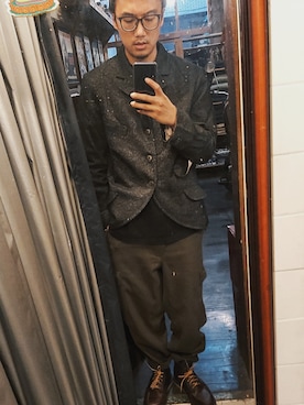 「Retrodandy」｜GenieChenさん（メンズ・177cm）の冬コーディネート