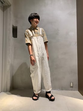「いいね返し」｜「アイテム（オールインワン・サロペット）」を使った、ゆう/nikoand…ららぽーと名古屋さん（メンズ・170cm）の春コーディネート