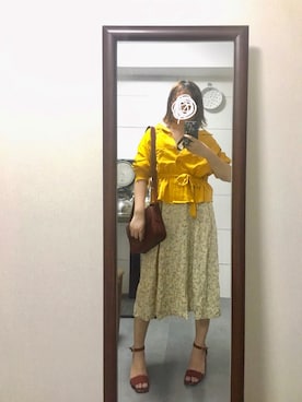 「通勤穿搭」｜「アイテム（ジャンパースカート）」を使った、sayochinさん（レディース・158cm）の夏コーディネート