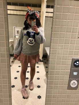 「Decorative（デコラティブ）のアイテム」を使った、夏鈴ちゃんさん（レディース・155cm）の冬コーディネート