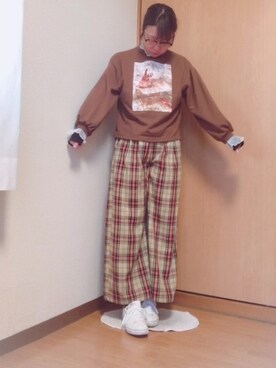 「近所」｜夏鈴ちゃんさん（レディース・155cm）の秋コーディネート