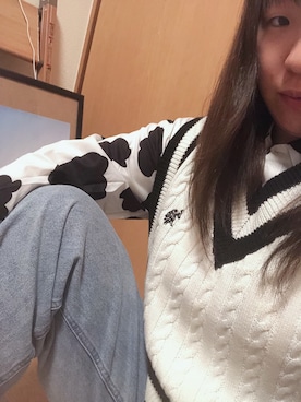 「Decorative（デコラティブ）のアイテム」を使った、夏鈴ちゃんさん（レディース・155cm）の春コーディネート