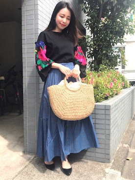 「paravion（パラビオン）のアイテム」を使った、ParAvionさん（レディース・155cm）の春コーディネート
