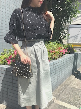 「paravion（パラビオン）のアイテム」を使った、ParAvionさん（レディース・155cm）の春コーディネート