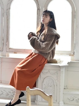 「#ジャケット」｜「アイテム（ワンピース/ドレス）」を使った、ParAvionさん（レディース・160cm）の秋コーディネート