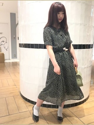 ワンピース/ドレスを使った「パールベルト」の人気ファッション