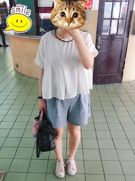 「UNKNOWN.（アンノウン）のアイテム（バッグ）」を使った、Pessi🇹🇼さん（レディース・162cm）の春コーディネート