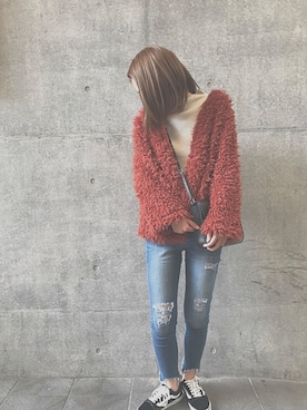 「RETOROGIRL」｜「アイテム（ジャケット/アウター）」を使った、S H iさん（レディース・164cm）の秋コーディネート