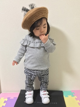 ☆yuuuuua☆さん（キッズ・70cm）の冬コーディネート