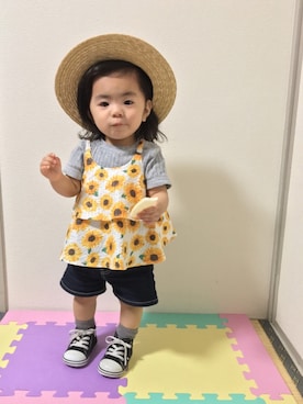 ☆yuuuuua☆さん（キッズ・70cm）の夏コーディネート