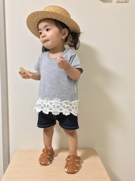 ☆yuuuuua☆さん（キッズ・70cm）の夏コーディネート
