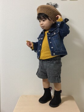 ☆yuuuuua☆さん（キッズ・70cm）の秋コーディネート