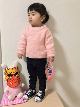 ☆yuuuuua☆さん（キッズ・70cm）の冬コーディネート