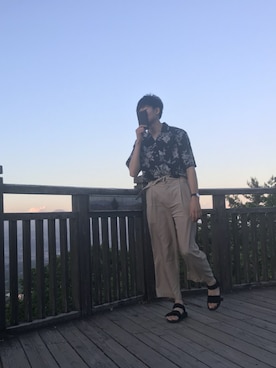 「Right-on（ライトオン）のアイテム（シューズ）」を使った、ハチさん（メンズ・180cm）の春コーディネート