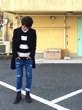 shunさん（メンズ・176cm）の冬コーディネート